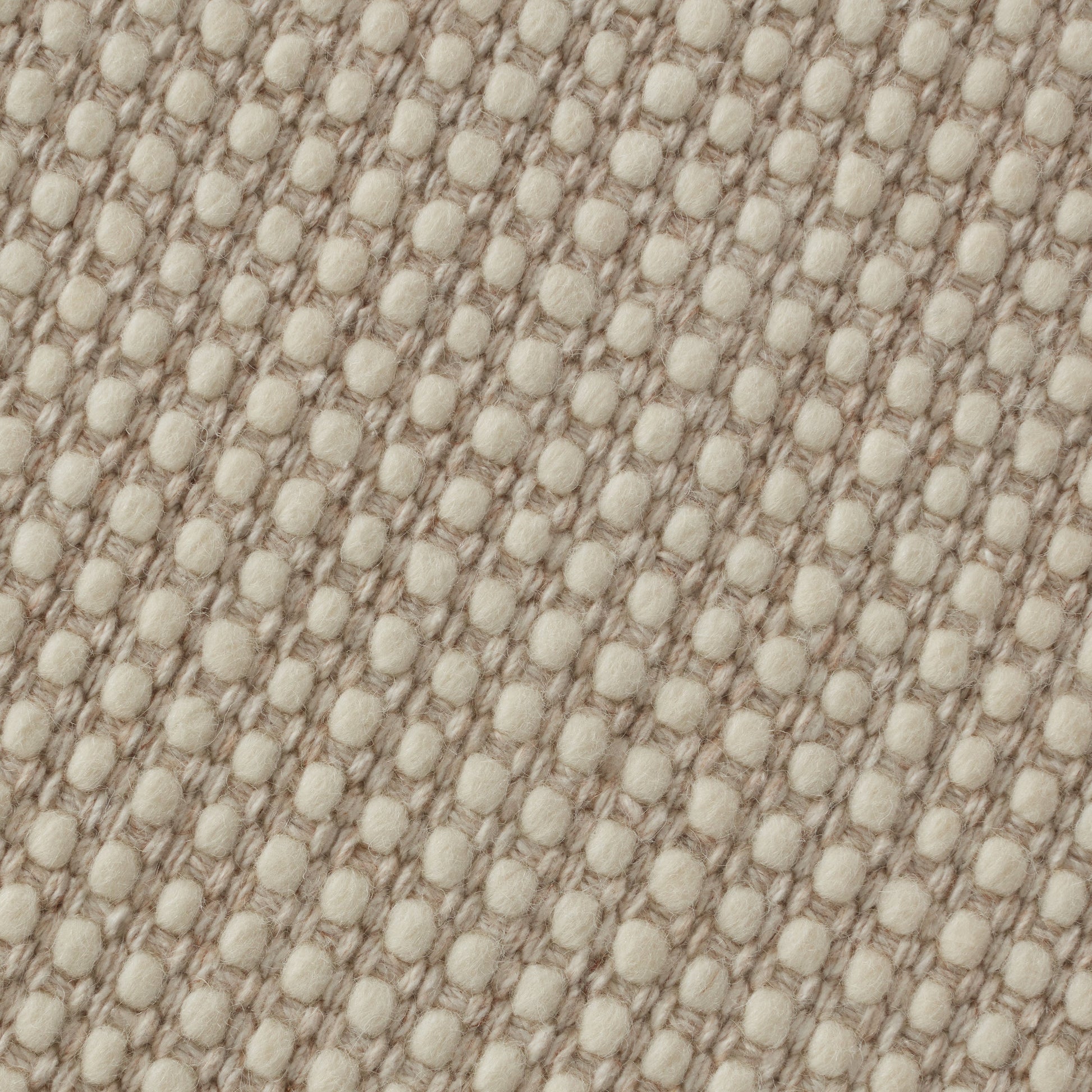 Closeup of Lissie Cream Wool Blend Rug
