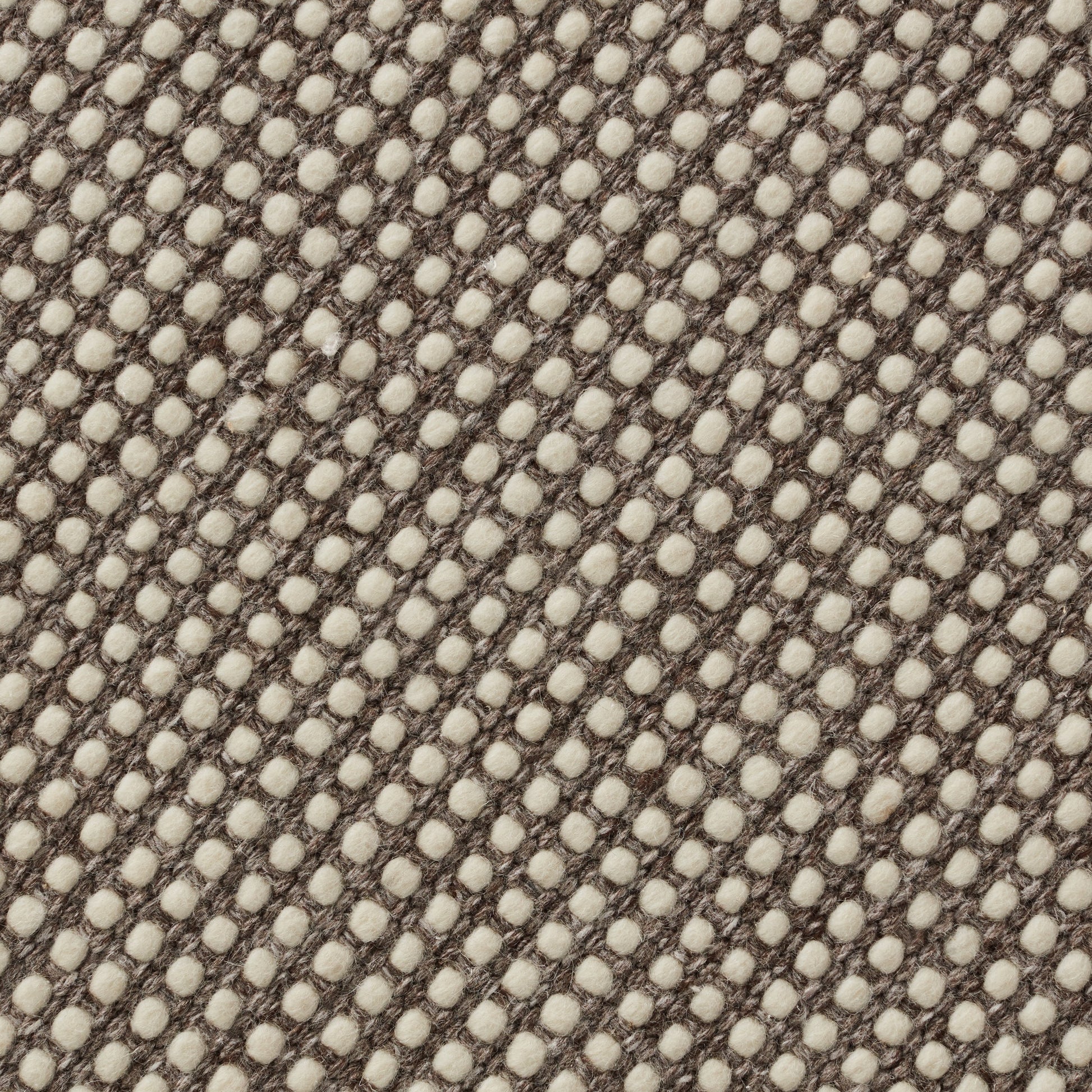 Closeup of Lissie Mocha Wool Blend Rug
